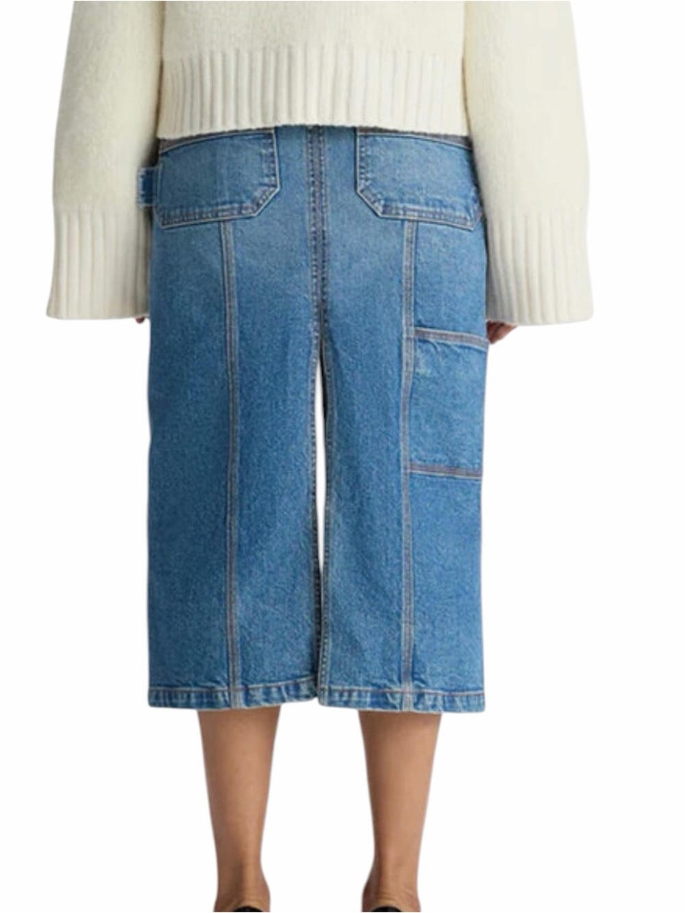 A.L.C. Medium Wash Denim Alden Skirt in Blue size 8 - Picture 10 of 10